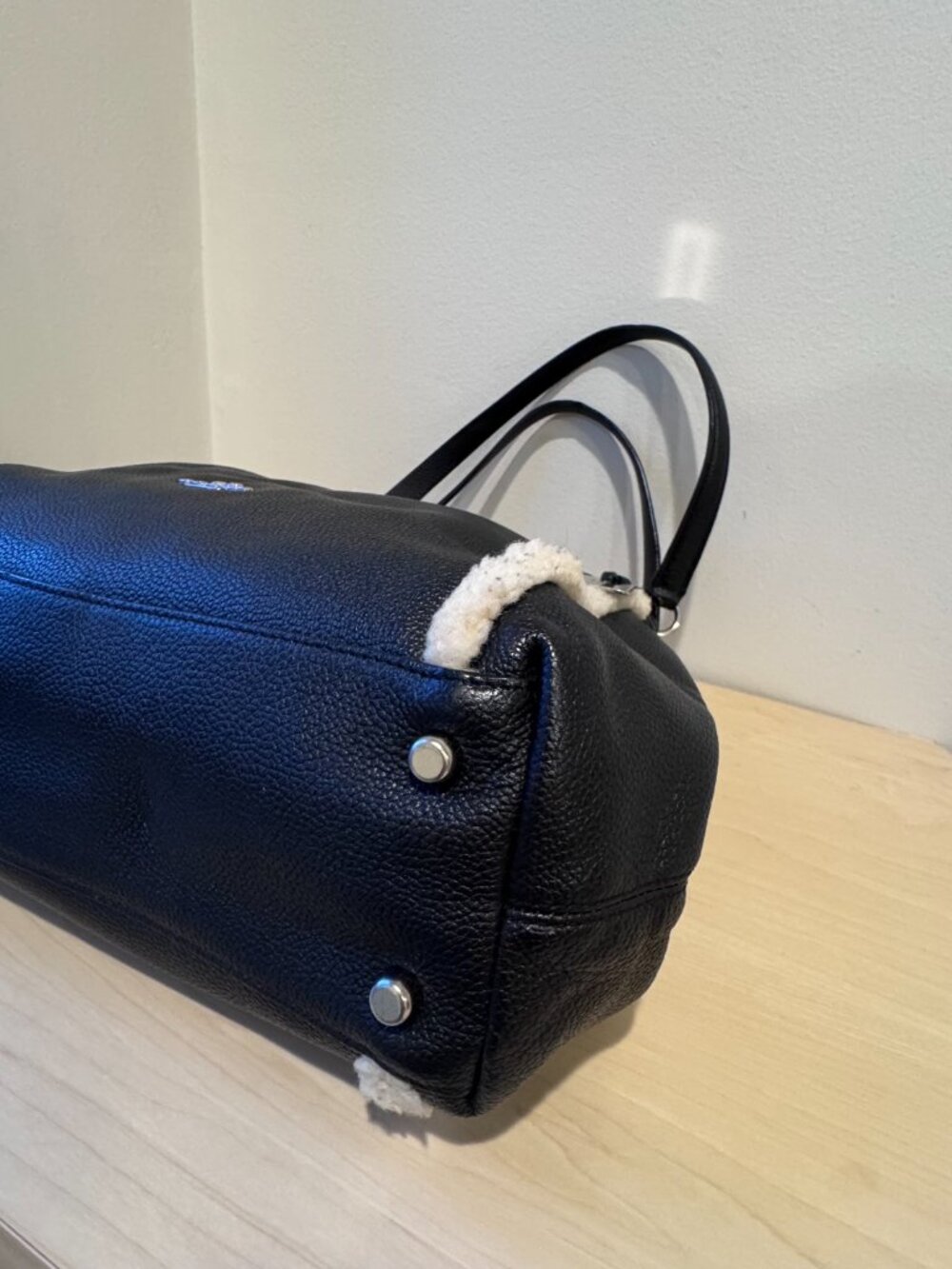 Coach Edie 31 Shoulder Bag β Black Leather & Shearling β CBV38 π₯ - Picture 11 of 16
